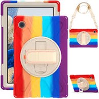 NIKCORP Robusna zaštitna maska za iPad Mini 5/4 7,9" s rotirajućim stalkom držačem za ruku i naramenicom, višebojna